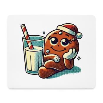 Weihnachtlicher Lebkuchen Retro Vintage Stil - Mousepad (Querformat) - Weiß - Vorne