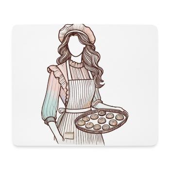 Loving Baker Charm - Mouse Pad (horizontal) - white - Front