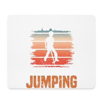 Pogo-stick Don't let yourself be scared of the - Mouse Pad (horizontal) - white - Front