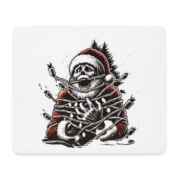 Père Noël Électrocution Sombre Oeuvre - Tapis de souris (format paysage) - blanc - Devant