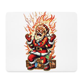 Le Père Noël se fait électrocuter - Tapis de souris (format paysage) - blanc - Devant