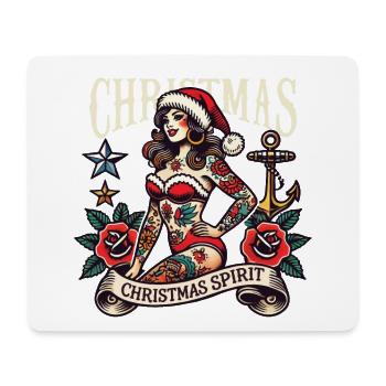 Christmas Spirit Streetwear Tattoo Ästhetik - Mousepad (Querformat) - Weiß - Vorne