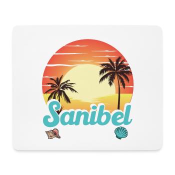 Nous arrivons ici sur l’île de Sanibel - Tapis de souris (format paysage) - blanc - Devant