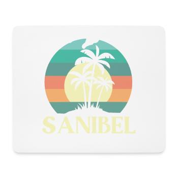 Voici ma chemise de vacances à l’île de Sanibel - Tapis de souris (format paysage) - blanc - Devant