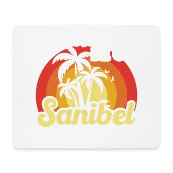 Je préférerais être sur l’île de Sanibel - Tapis de souris (format paysage) - blanc - Devant