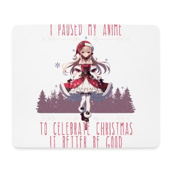 Anime Christmas Joy for Fans - Mouse Pad (horizontal) - white - Front