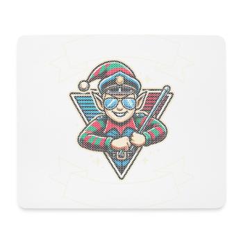 Weihnachtselfen Streife Santa Elf Patrol Party - Mousepad (Querformat) - Weiß - Vorne