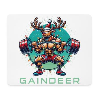 Fort Gaindeer Fitness Renne Gym Humour - Tapis de souris (format paysage) - blanc - Devant