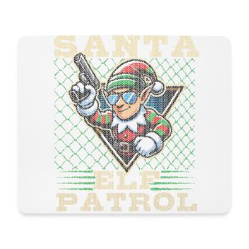 Santa Elf Patrol Weihnachten Spaß - Mousepad (Querformat) - Weiß - Vorne