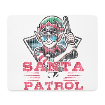 Santa Elf Patrol Lustige Weihnachtselfen Gruppe - Mousepad (Querformat) - Weiß - Vorne