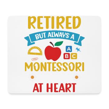 Retired, but always in my heart - Mouse Pad (horizontal) - white - Front