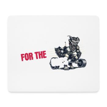 Entraînement Krampus pour les coquins - Tapis de souris (format paysage) - blanc - Devant