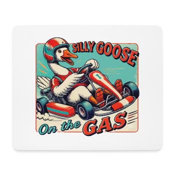 lustiges Silly Goose Go-Kart Abenteuer Auf Gas - Mousepad (Querformat) - Weiß - Vorne