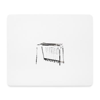 Pedal Steel Guitar 10 Strings Of Happiness - Mousepad (Querformat) - Weiß - Vorne