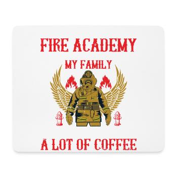 Ich Überlebe Die Fire Academy Wegen Der - Mousepad (Querformat) - Weiß - Vorne