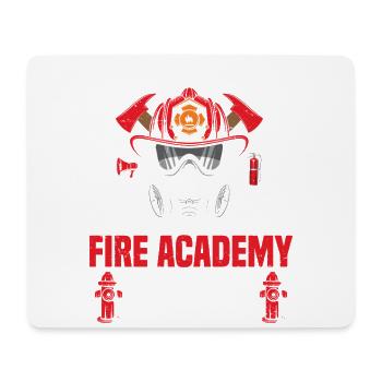 J’ai fini par survivre à l’Académie des pompiers et - Tapis de souris (format paysage) - blanc - Devant