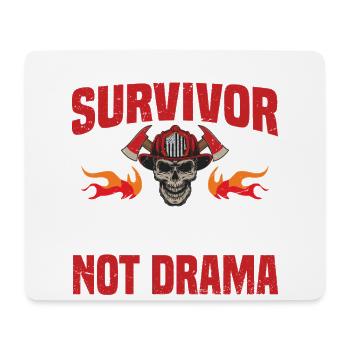 Survivor of the Fire Academy I can deal with trauma - Mouse Pad (horizontal) - white - Front