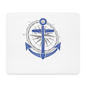 3 Capitaine Sailor Windrose - Tapis de souris (format paysage) - blanc - Devant