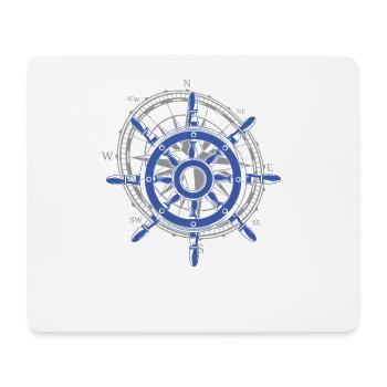 4 Capitaine Sailor Windrose - Tapis de souris (format paysage) - blanc - Devant