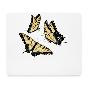 Tiger swallowtails are a girl's best - Mouse Pad (horizontal) - white - Front