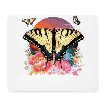 Tiger swallowtails are a girl's best - Mouse Pad (horizontal) - white - Front