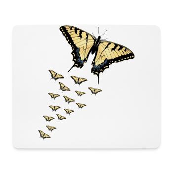 Tiger swallowtails are a girl's best - Mouse Pad (horizontal) - white - Front