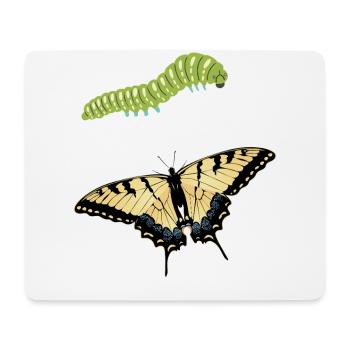 Tiger swallowtails are a girl's best - Mouse Pad (horizontal) - white - Front