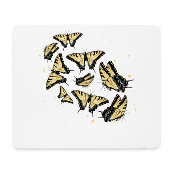 Tiger swallowtails are a girl's best - Mouse Pad (horizontal) - white - Front