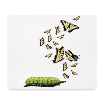 Tiger swallowtails hmmm they've changed - Mouse Pad (horizontal) - white - Front