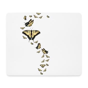 Tiger swallowtails are a friend's best friend - Mouse Pad (horizontal) - white - Front