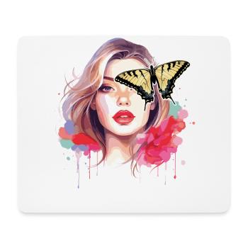 Le machaon tigré est le meilleur ami d’un ami - Tapis de souris (format paysage) - blanc - Devant