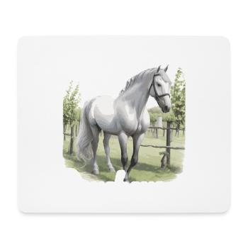 I'm only here for Percherons - Mouse Pad (horizontal) - white - Front