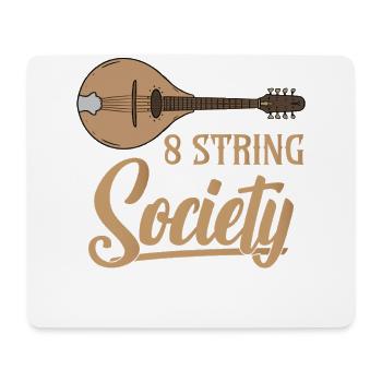 Mandolin 8 String Society - Mouse Pad (horizontal) - white - Front