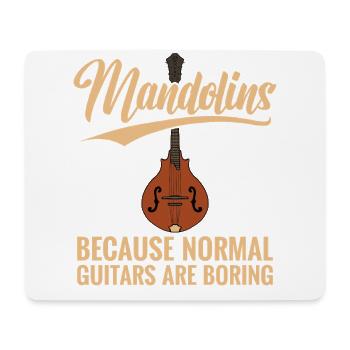 Mandolin, because normal guitars are boring - Mouse Pad (horizontal) - white - Front
