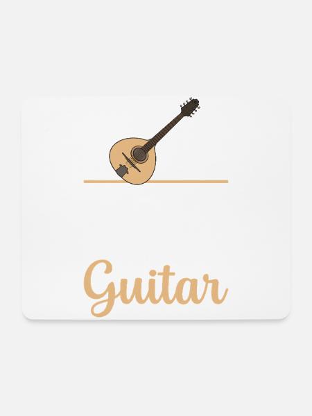 Mandoline Nennt Es Nie Eine Gitarre - Mousepad (Querformat) - Weiß