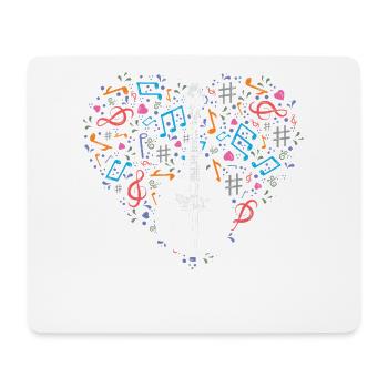 Mandolin, because normal guitars are boring - Mouse Pad (horizontal) - white - Front