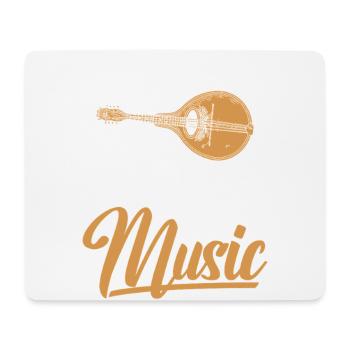 Mandolin is the bacon of music - Mouse Pad (horizontal) - white - Front
