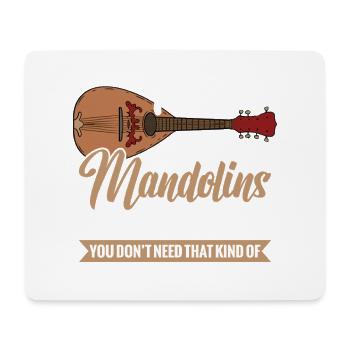 If someone says that you have too many mandolin - Mouse Pad (horizontal) - white - Front