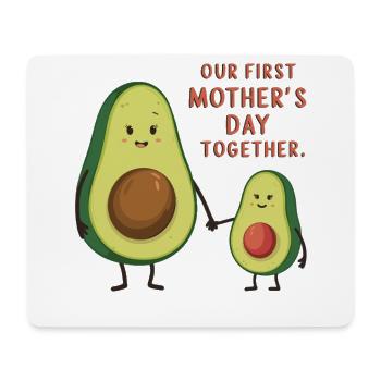 Cute avocado family for Mother's Day - Mouse Pad (horizontal) - white - Front