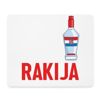 Ich Bin Gerade Für Die Rakija Gekommen - Mousepad (Querformat) - Weiß - Vorne