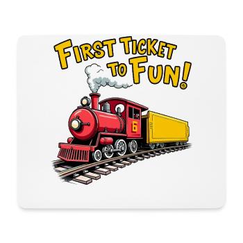 First Train Ride Railway Adventure Scenic Travel - Mouse Pad (horizontal) - white - Front