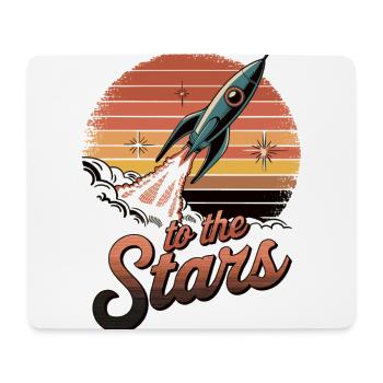 Vol vers les étoiles - Tapis de souris (format paysage) - blanc - Devant
