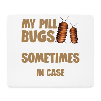 Meine Pillenwanzen Zwinkern Mich Manchmal An Und - Mousepad (Querformat) - Weiß - Vorne