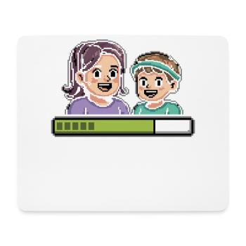 Gamer Mom Spielt Mit Der Kinderspiel-spiele Für - Mousepad (Querformat) - Weiß - Vorne