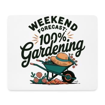 Gartenliebe pur – Wochenend-Style - Mousepad (Querformat) - Weiß - Vorne