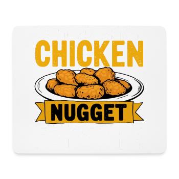 Chicken Nugget Experte Dino Lieblingsessen Burger - Mousepad (Querformat) - Weiß - Vorne