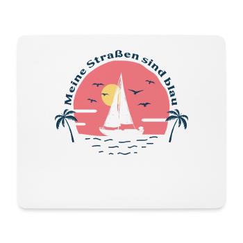 1 Meine Strassen sind blau - Mousepad (Querformat) - Weiß - Vorne