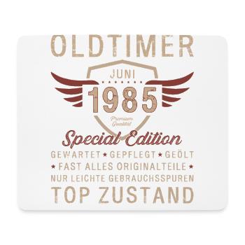 40. Geburtstag Oldtimer Juni Jahrgang 1985 - Mousepad (Querformat) - Weiß - Vorne