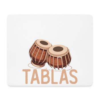 On n’a jamais assez de tablas - Tapis de souris (format paysage) - blanc - Devant