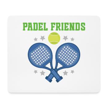 Nous ne sommes pas seulement des amis du padel, nous sommes un - Tapis de souris (format paysage) - blanc - Devant